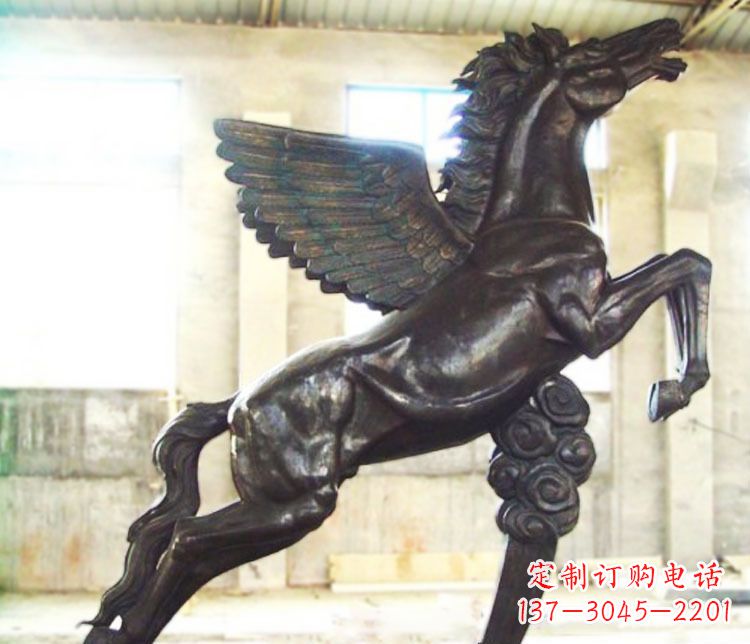 内江铜雕奔跑飞马雕塑