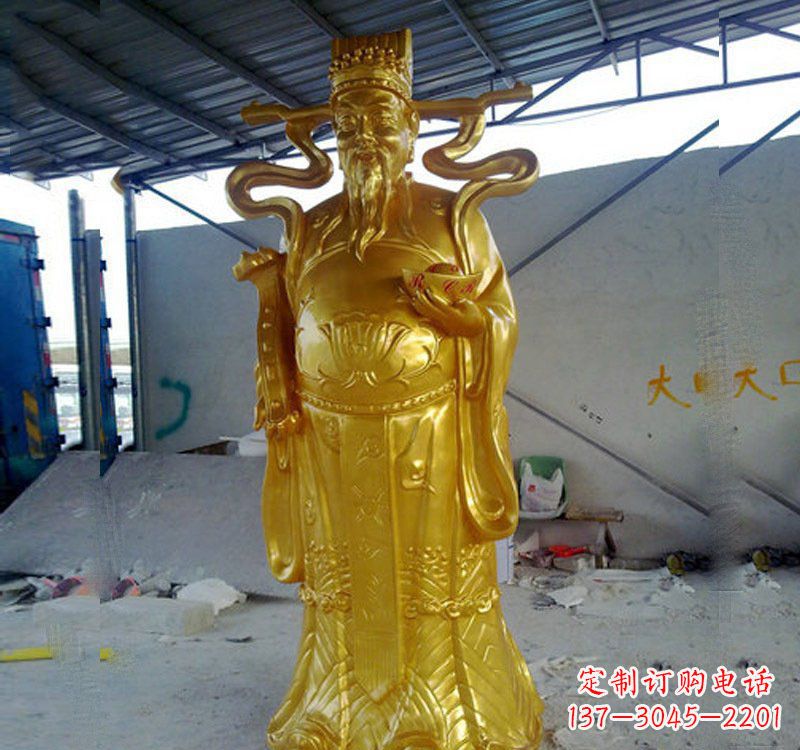 内江铜雕财神雕像