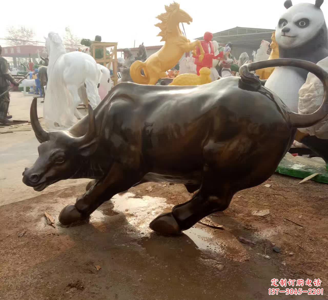 内江铜雕动物牛