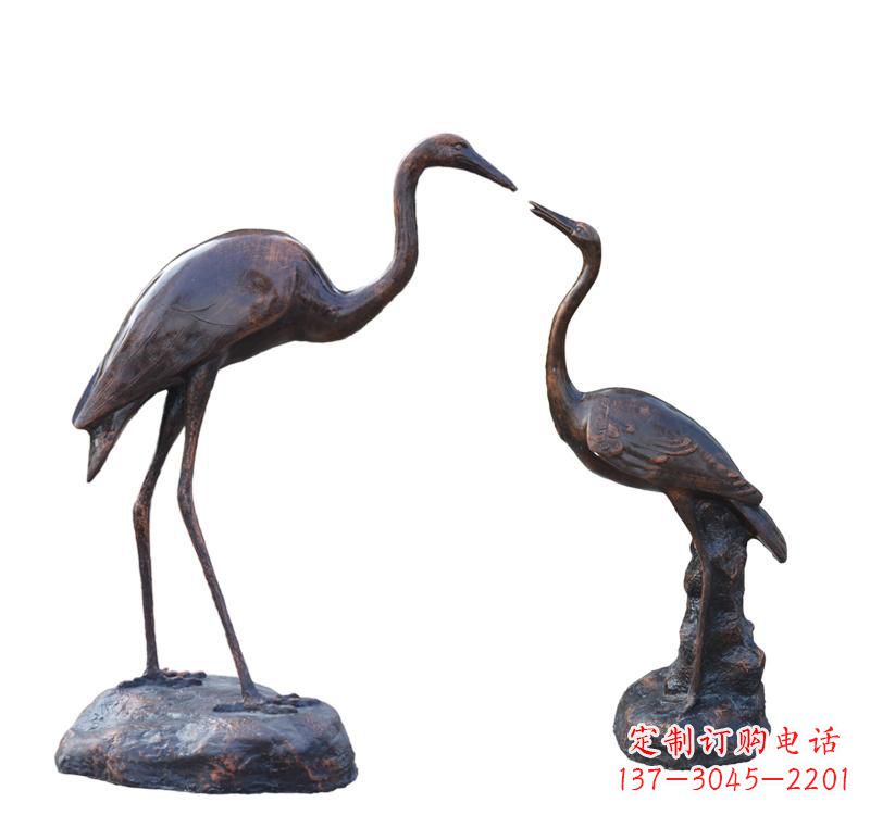 内江铜雕动物仙鹤
