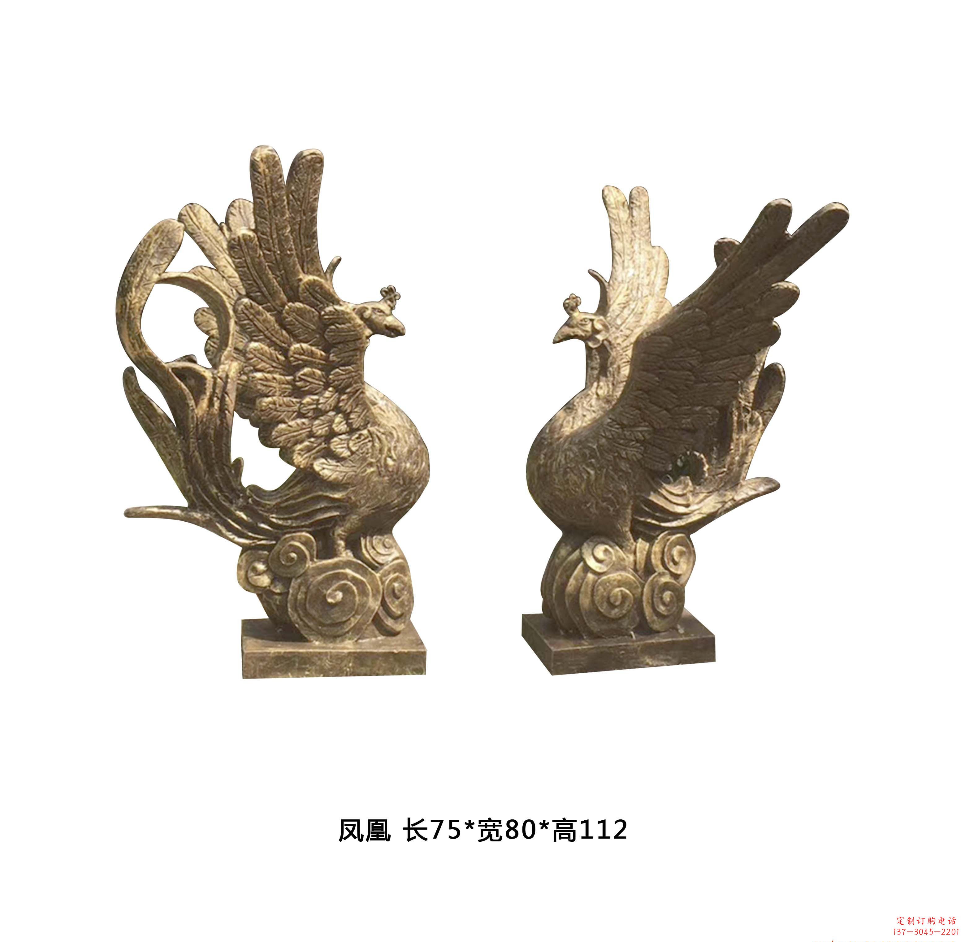 内江铜雕凤凰雕塑