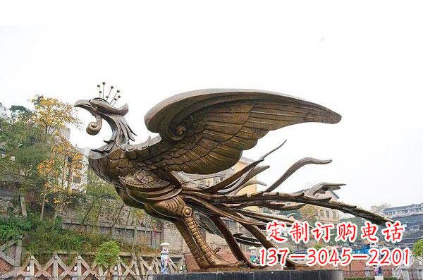 内江铜雕凤凰