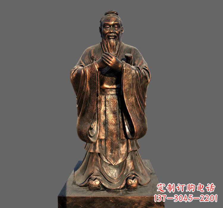 内江铜雕古代名人孔子