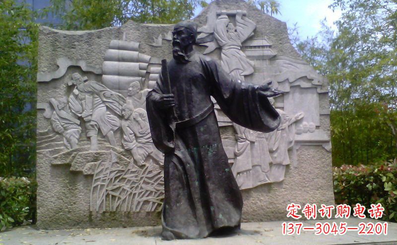 内江铜雕古代名人雕塑