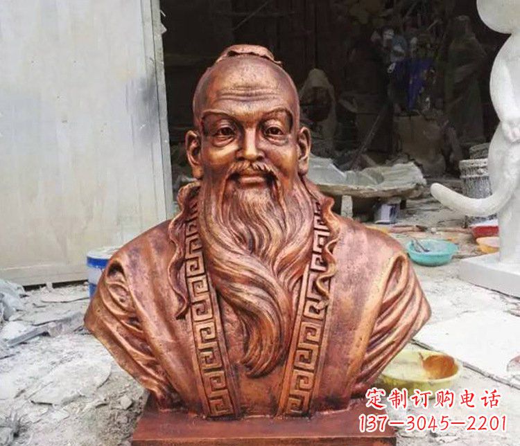 内江铜雕古代孙思邈人物雕塑