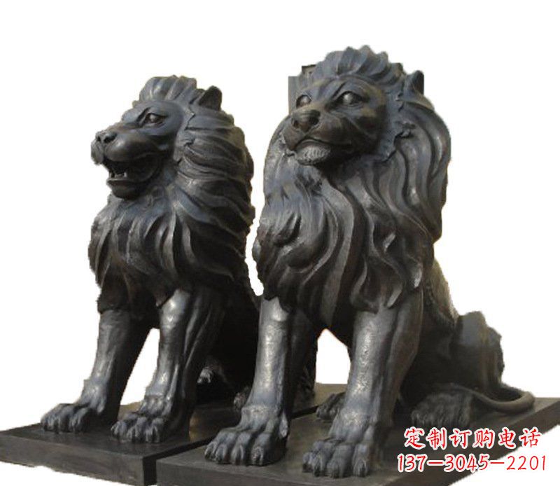 内江铜雕古代神兽狮子雕塑