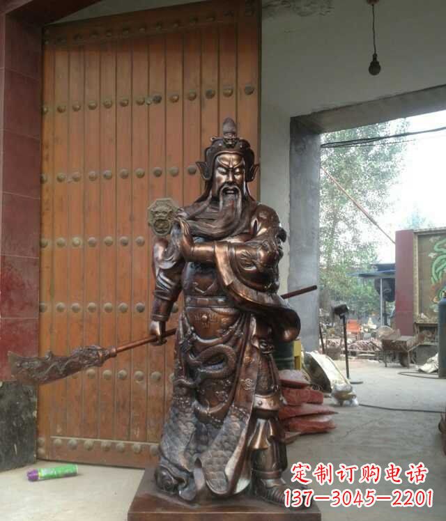内江铜雕关公像