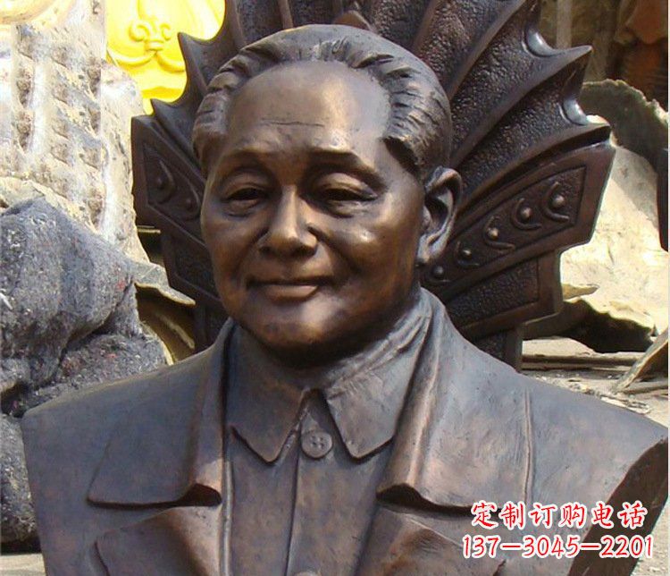 内江铜雕广场邓小平肖像雕塑