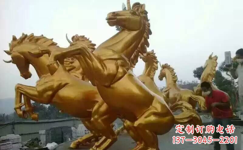 内江铜雕广场飞马雕塑