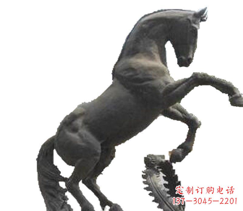 内江铜雕广场街道景观摆件动物马雕塑