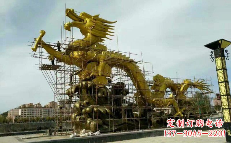 内江铜雕广场神龙景观摆件