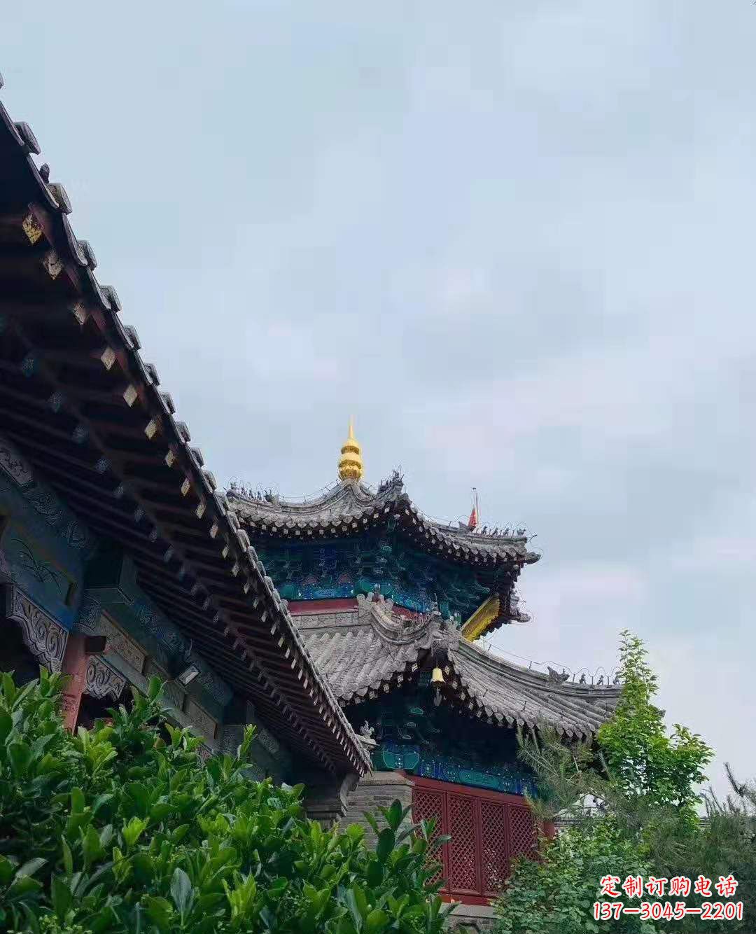 内江铜雕葫芦塔顶寺庙摆件