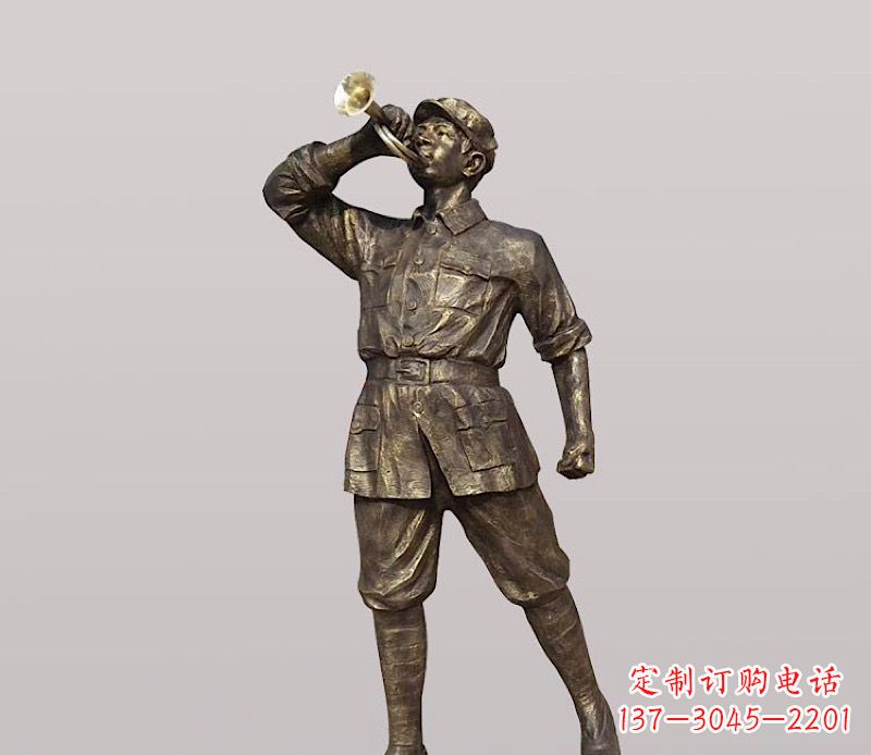 内江铜雕解放军战士