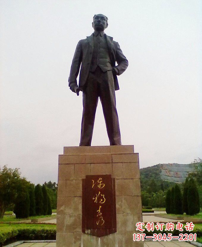 内江铜雕近代名人陈独秀