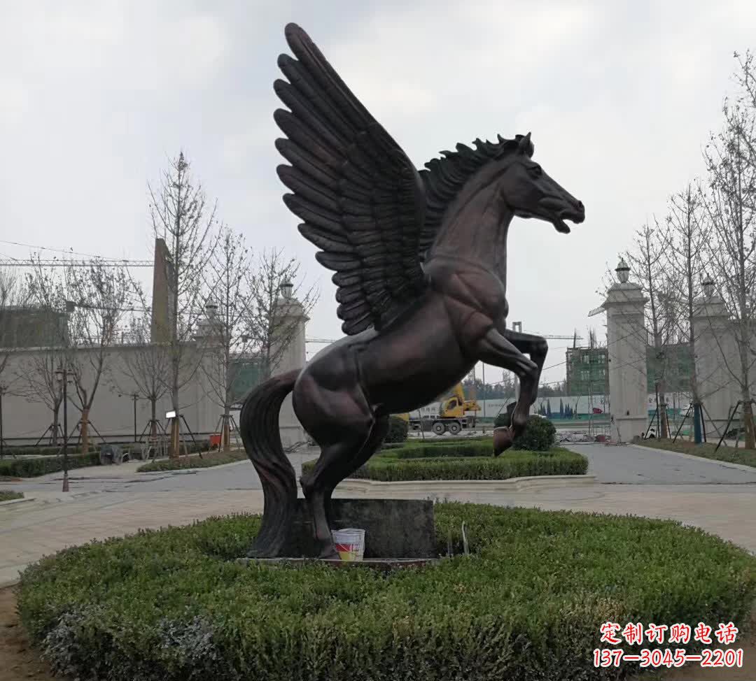 内江铜雕景观飞马