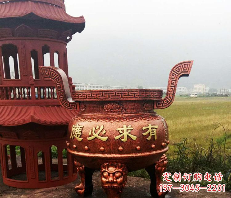 内江铜雕景观香炉