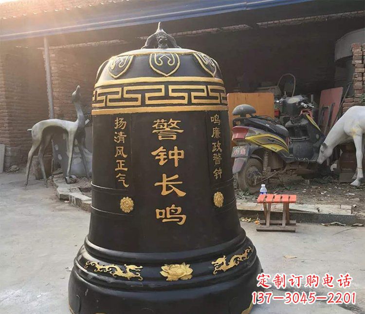 内江铜雕警钟长鸣寺庙雕塑