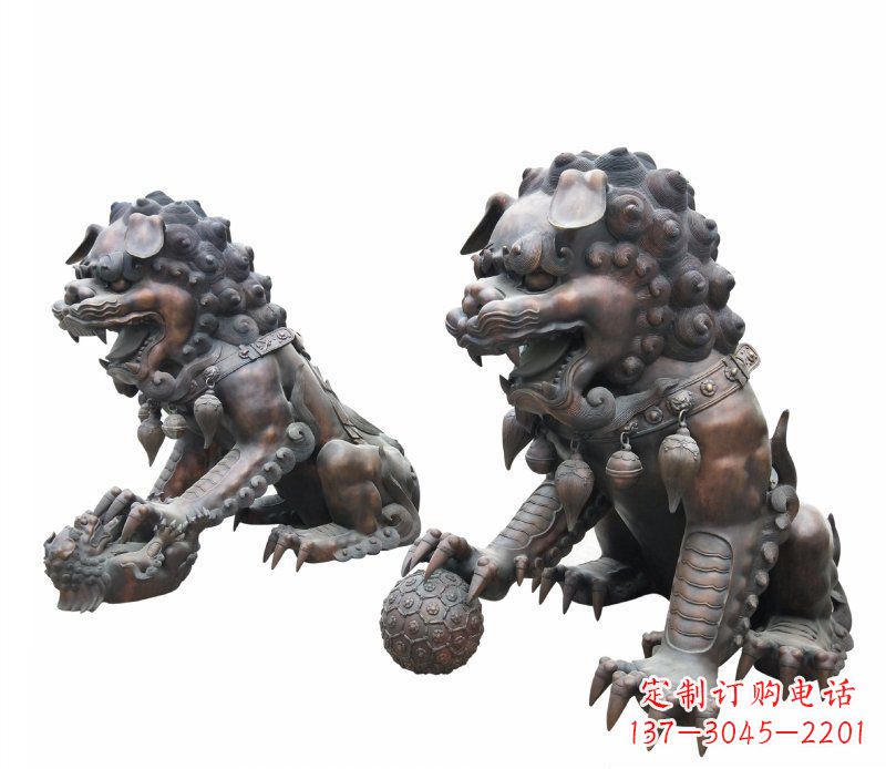 内江铜雕酒店镇宅招财麒麟雕塑