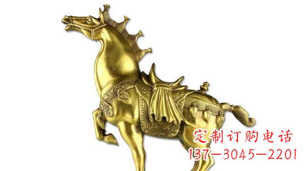 内江铜雕马公园动物雕塑