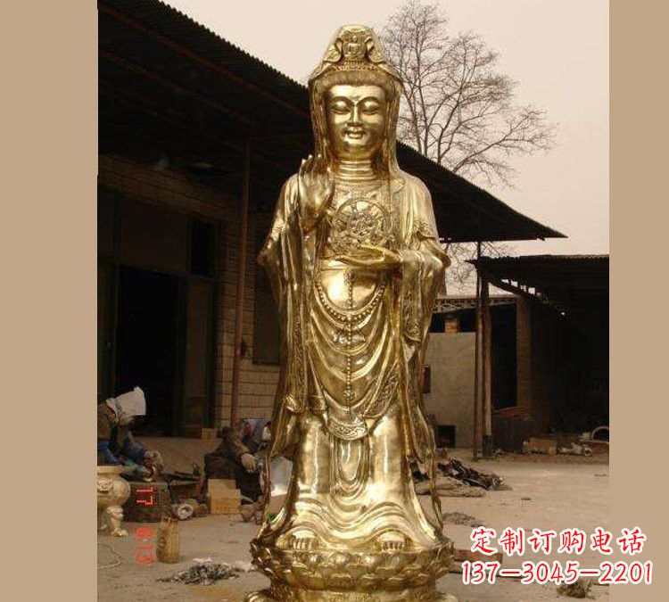 内江铜雕南海观音