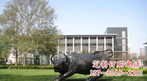 内江铜雕牛公园动物雕塑 (2)