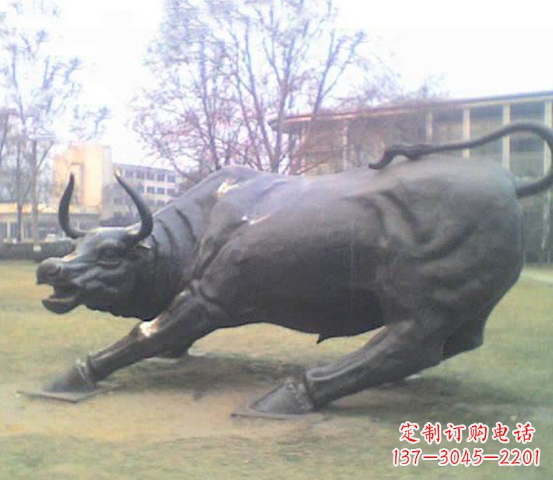 内江铜雕牛广场动物景观摆件 (2)