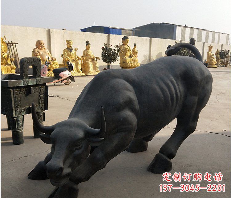 内江铜雕牛广场动物景观摆件 (6)