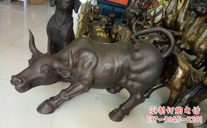 内江铜雕牛广场动物景观摆件 (5)