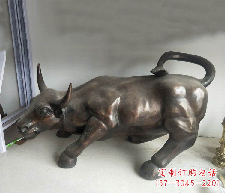 内江铜雕牛广场动物景观摆件