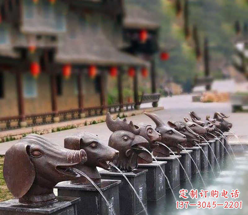 内江铜雕喷泉