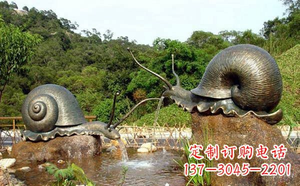 内江铜雕喷水蜗牛
