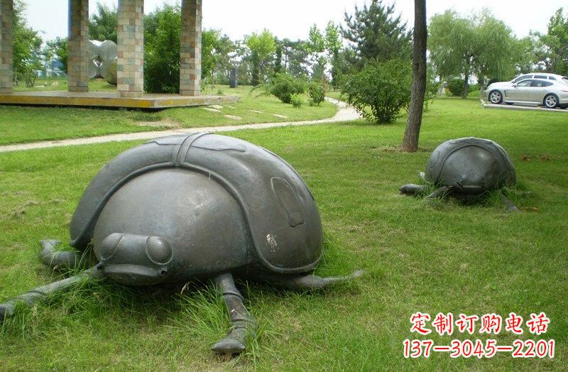 内江铜雕七星瓢虫公园动物雕塑