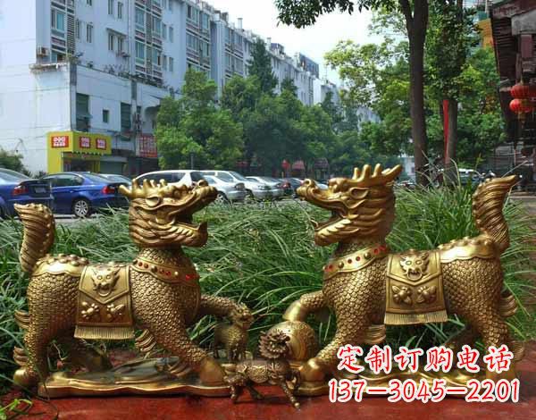 内江铜雕麒麟神兽