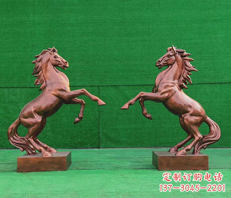 内江铜雕企业马到成功立马