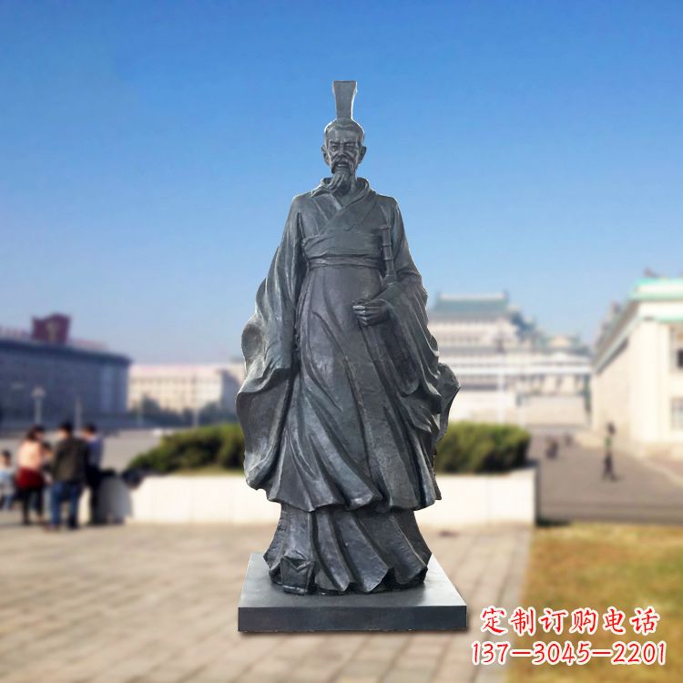 内江铜雕屈原塑像