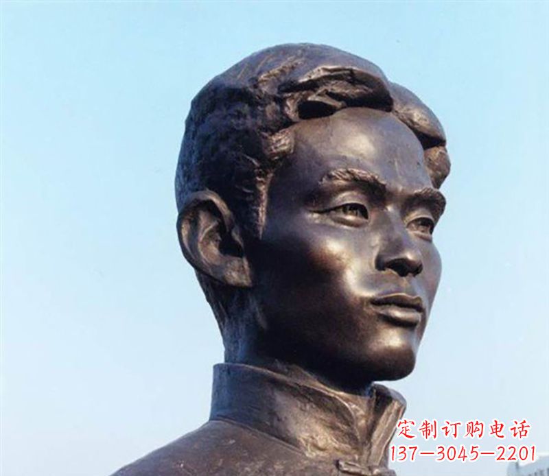 内江铜雕人物头像