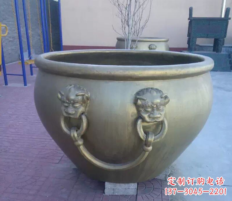 内江铜雕水缸