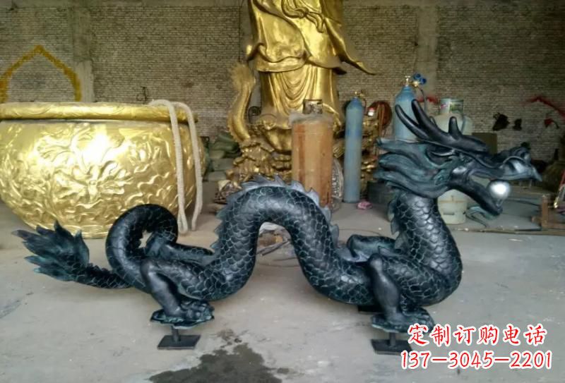 内江铜雕双龙戏珠222