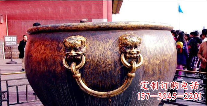 内江铜雕水缸寺庙景观雕塑