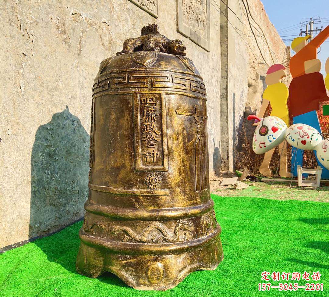 内江铜雕寺庙警钟雕塑摆件