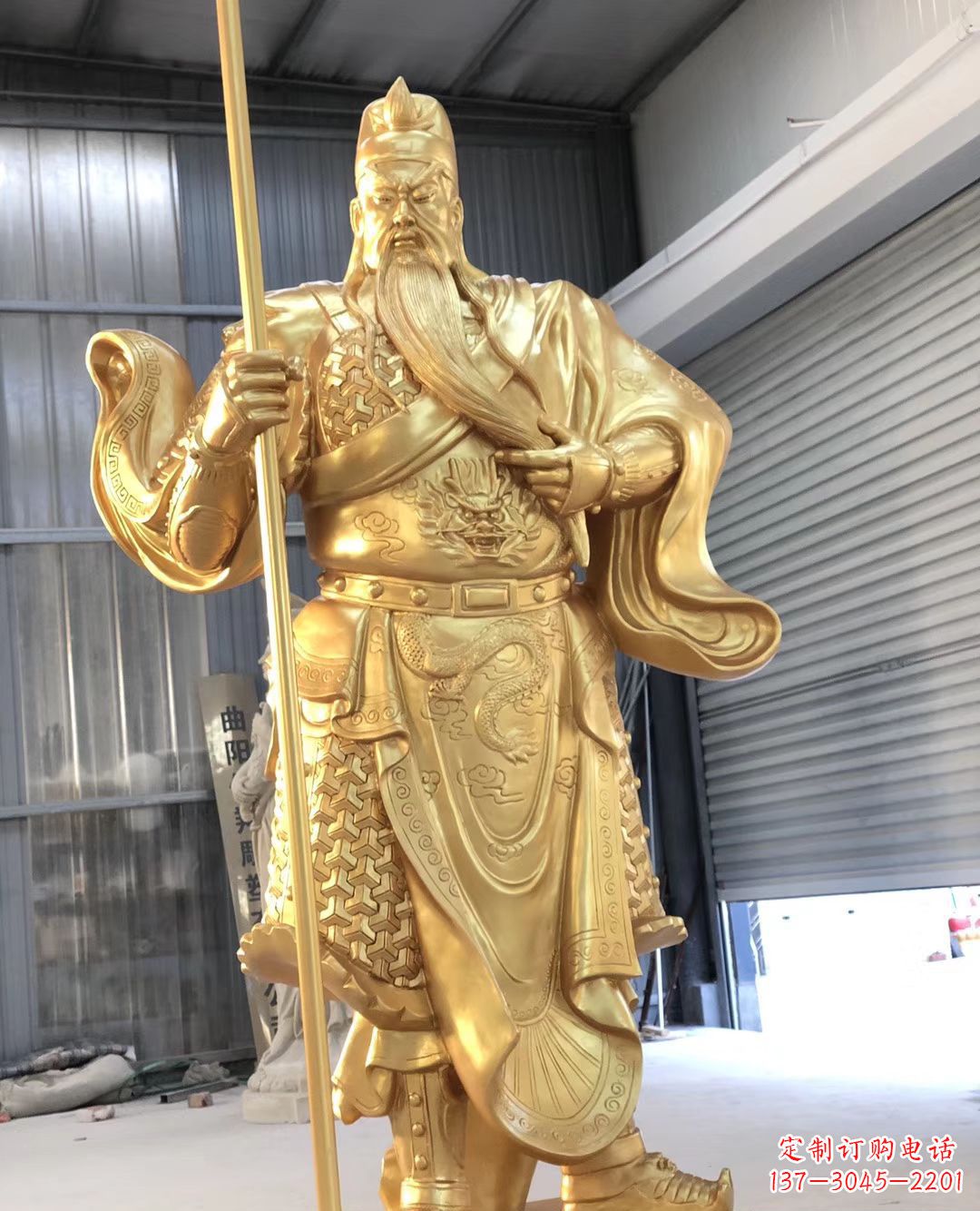 内江铜雕武财神雕塑