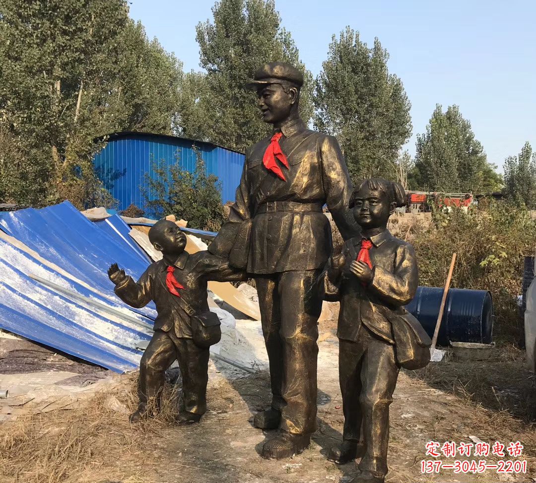 内江铜雕校园雷锋雕塑