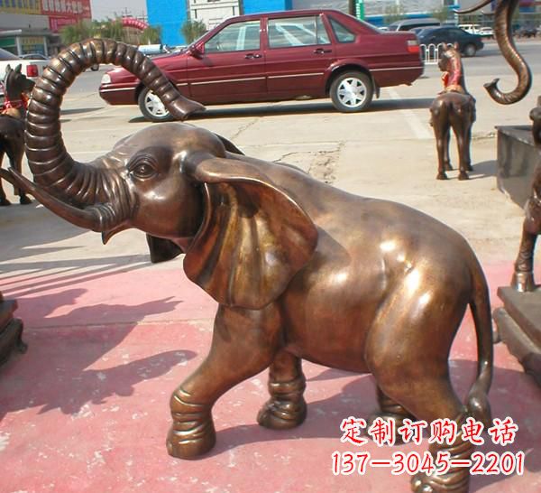 内江铜雕长鼻大象