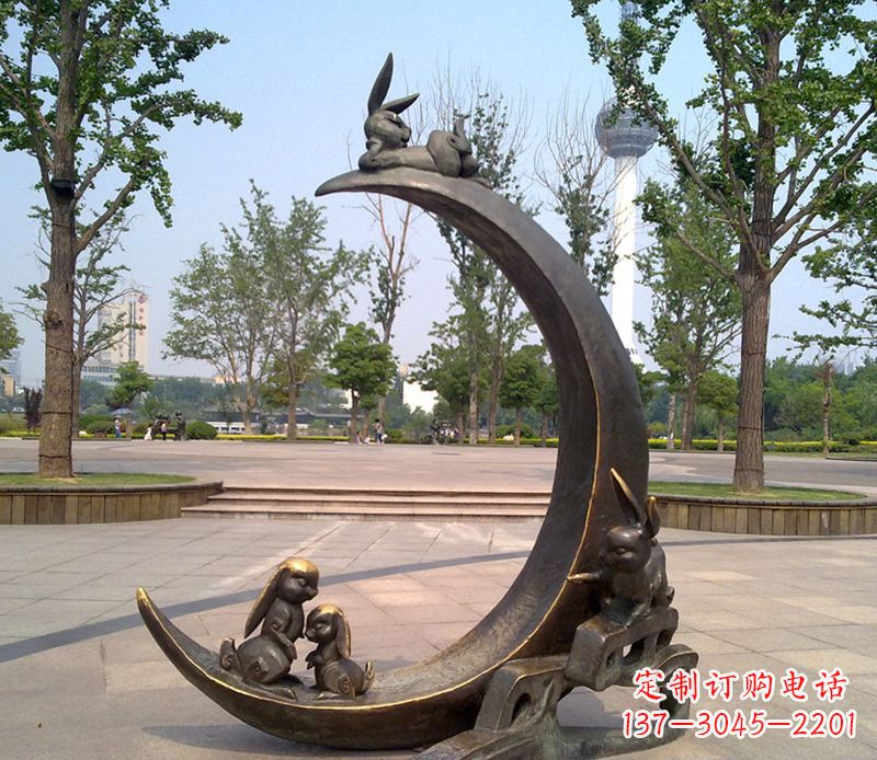 内江兔子铜雕