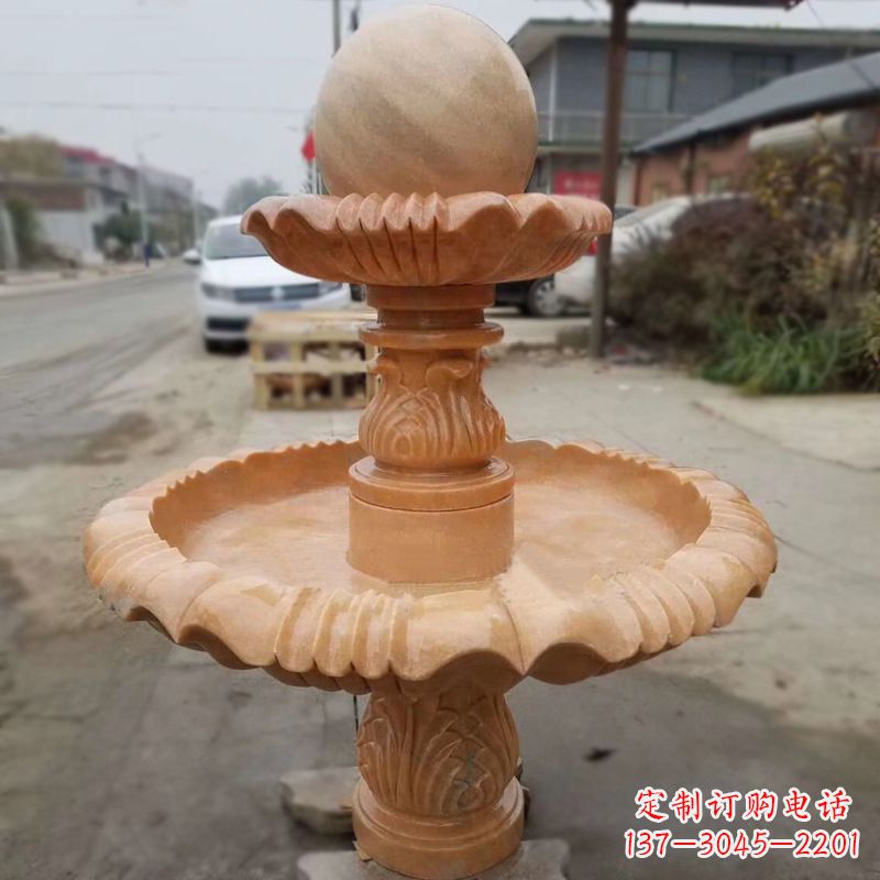 内江晚霞红风水球