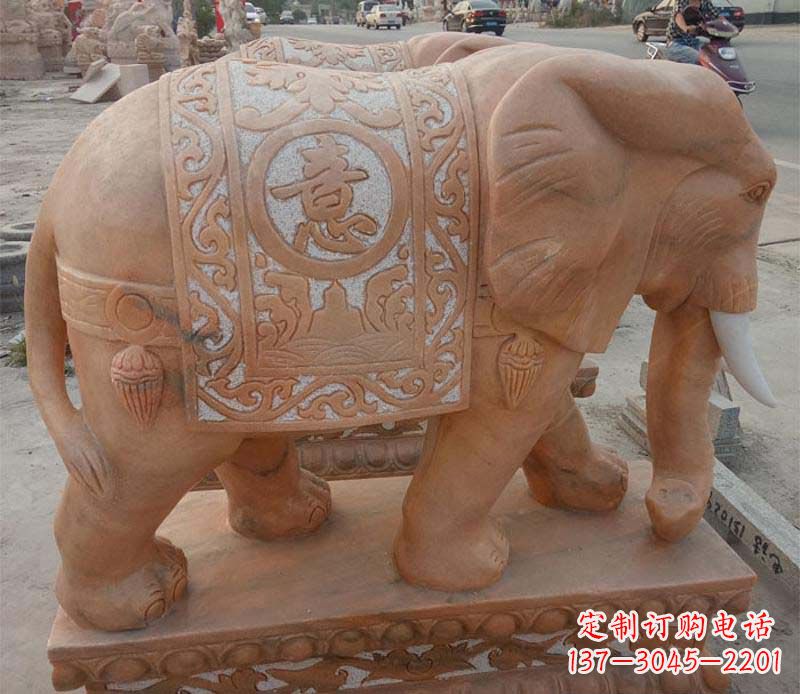内江晚霞红如意动物大象