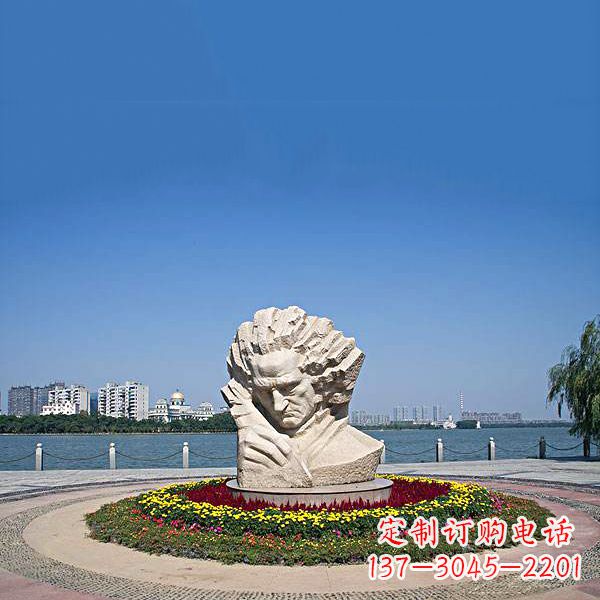 内江维也纳古典乐派代表人物世界知名音乐家贝多芬石雕景区景观雕像