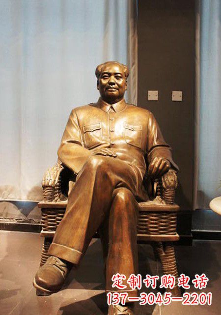 内江伟大的主席铜雕像