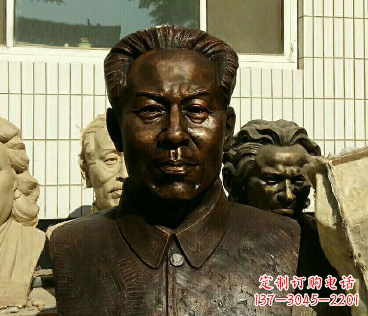 内江伟人刘少奇胸像铜雕