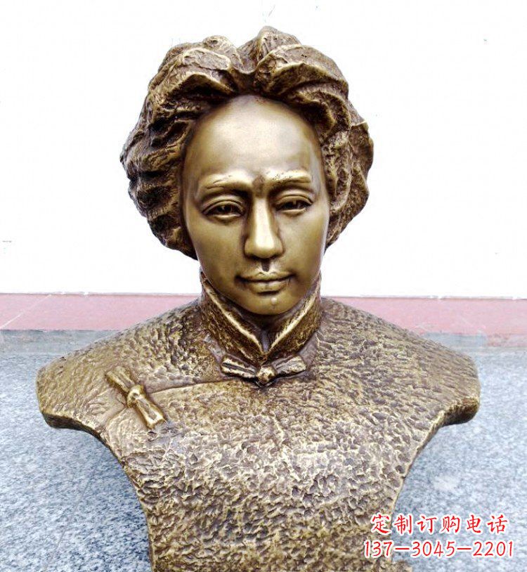 内江伟人毛主席头像铜雕
